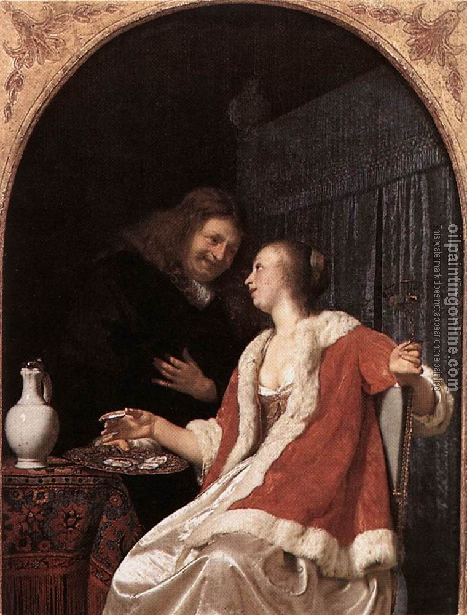 Frans van Mieris the Elder - A Meal of Oysters